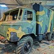 ГАЗ-66 (зелёно-чёрный камуфляжный)